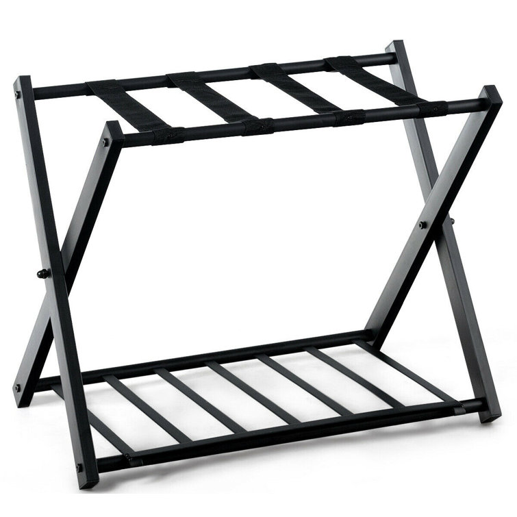 Costway Folding Metal Luggage Rack & Reviews Wayfair Canada